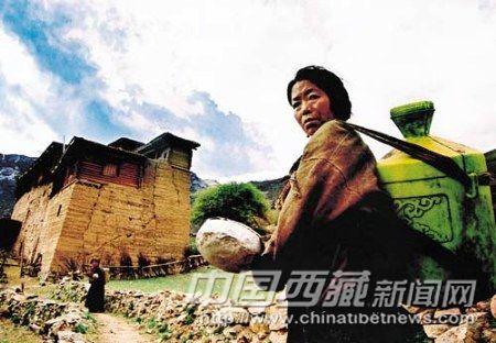 三巖帕錯(cuò)民居，有高大夯土結(jié)構(gòu)，防御性好，柱墻混合承重。